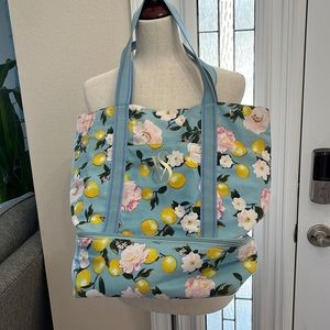 Victoria Secret Lemons & Flowers Insulated Cooler Tote